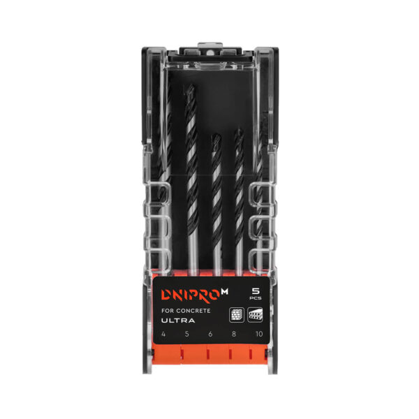 Betonfúró készlet Dnipro-M ULTRA 4;5;6;8;10 mm (5 részes)