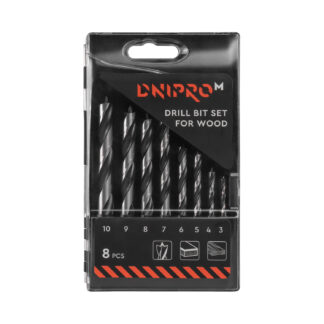 Fafúró készlet Dnipro-M 3-10 mm (8 részes)