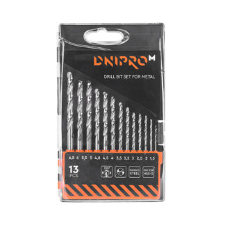 Fémfúró készlet Dnipro-M P6M5K5 1.5-6.5 mm (13 részes)