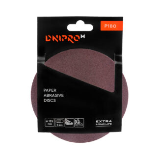 Tépőzáras csiszolókorong Dnipro-M P180 125 mm (5 db/cs)