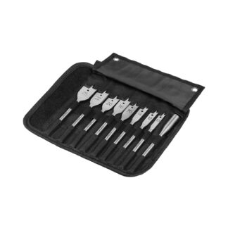 Laposfúró készlet hosszabbítóval; tokban Dnipro-M 10-25 mm (10 részes)