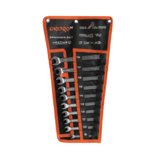 Csillag-villáskulcs készlet tokban Dnipro-M ULTRA 8-19 mm (10 részes)