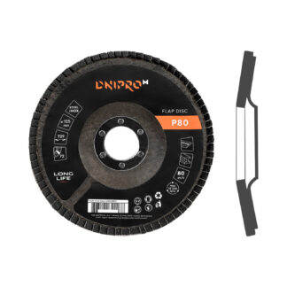 Lamellás csiszolókorong döntött Dnipro-M P80 125 mm 22.2 mm