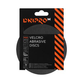 Tépőzáras csiszolókorong Dnipro-M P120 8 lyukú 125 mm (5 db/cs)