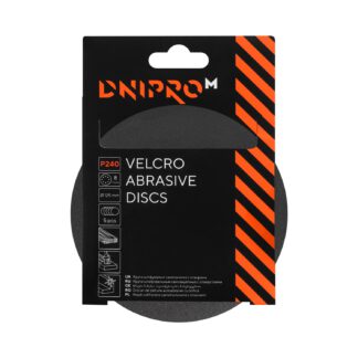 Tépőzáras csiszolókorong Dnipro-M P240 8 lyukú 125 mm (5 db/cs)