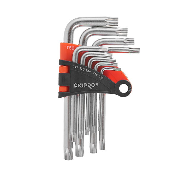 Imbuszkulcs készlet TORX Dnipro-M (9 részes)